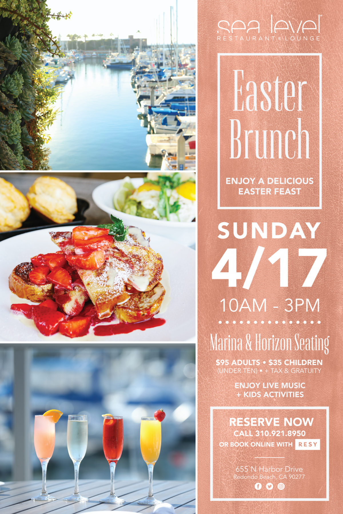 Dine by the sea Easter