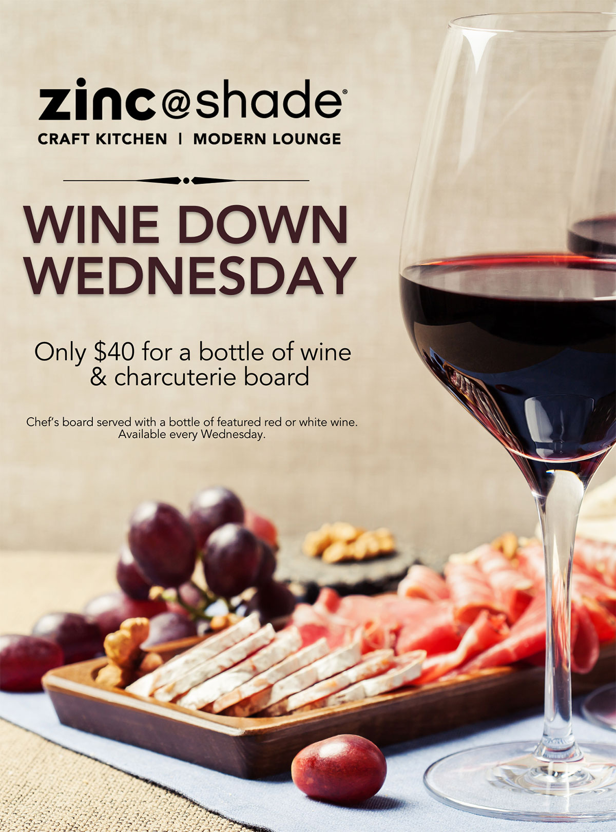Wine Down Wednesdays Promo