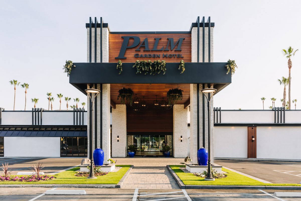 Palm Garden Hotel Front Entry